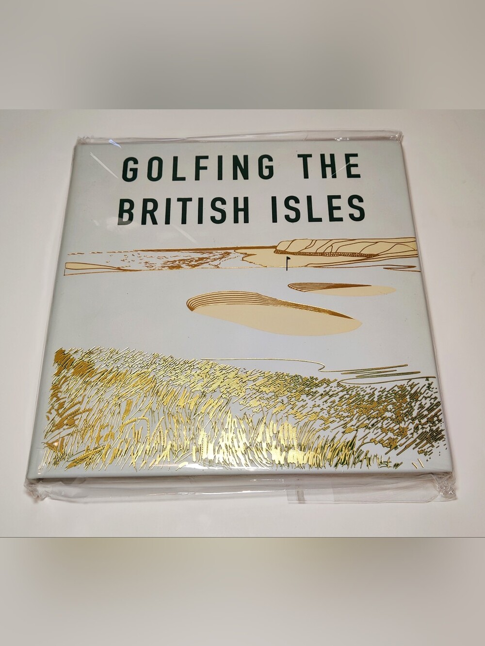 Golfing the British Isles Leather Edition Hardcover Coffee Book Anthropologie